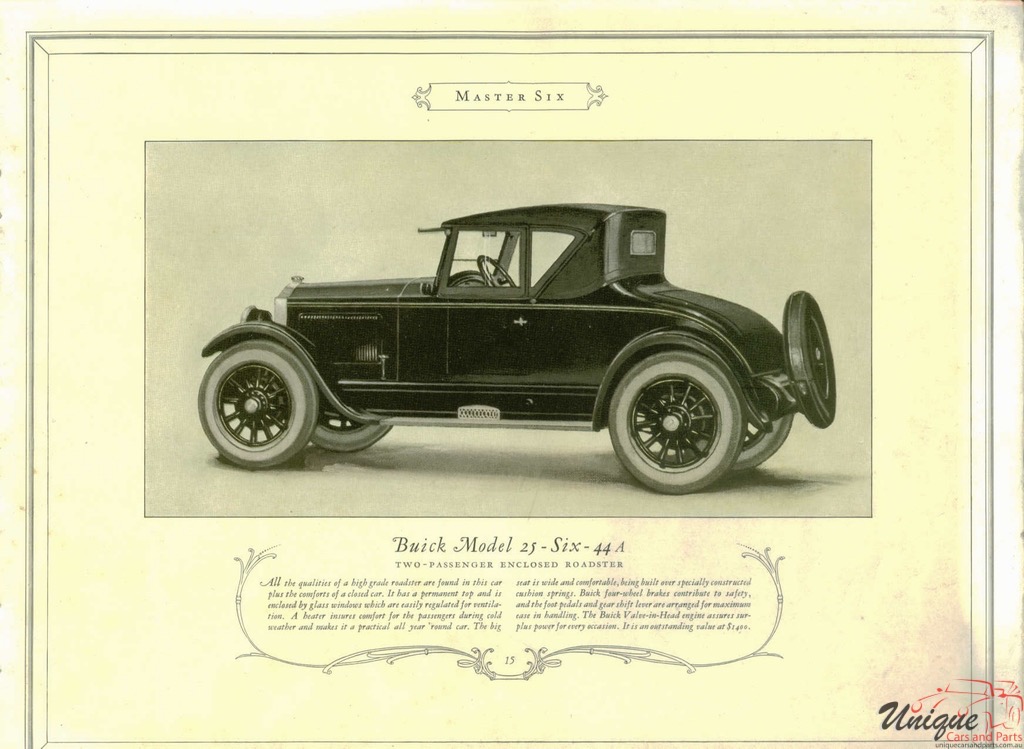 1925 Buick Prestige Brochure Page 1